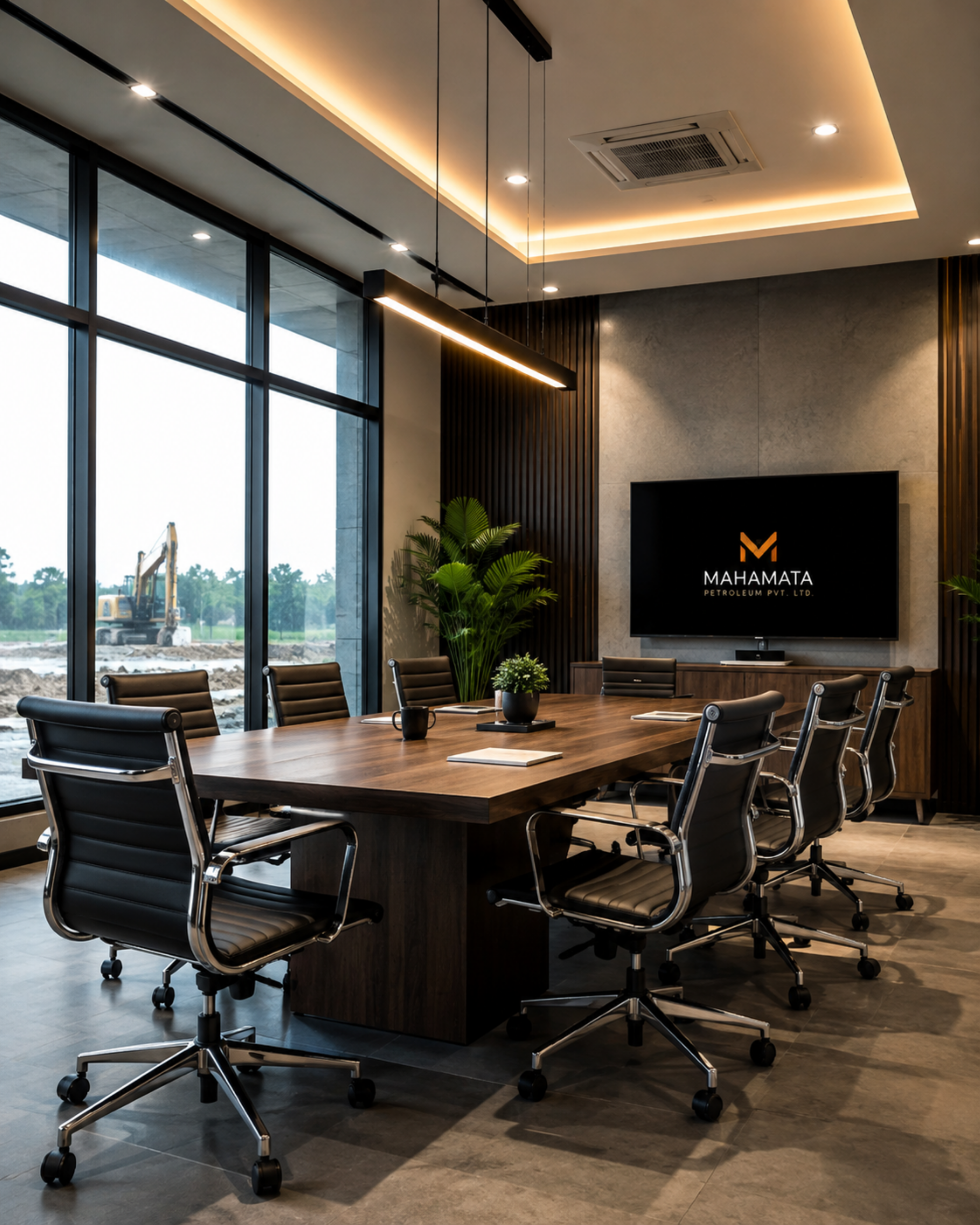 Professional corporate workplace